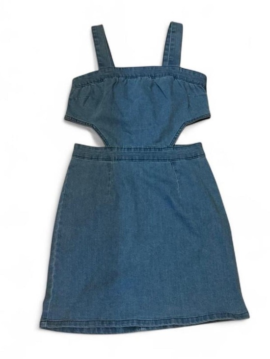Tinseltown Dresses & Skirts - Tinseltown Blue Denim Mini Dress with side Cutouts